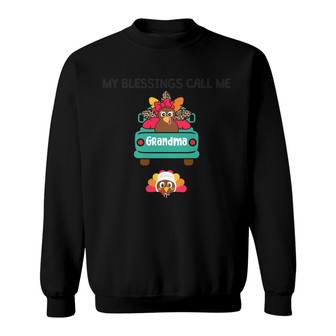 Personalized Grandma Turkey Thanksgiving Christmas Sweatshirt - Thegiftio UK