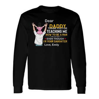 Personalized Grandpa Dad Long Sleeve Shirt - Thegiftio UK