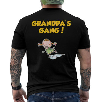 Personalized Grandpa Sport FD Back Print T-Shirt - Thegiftio UK