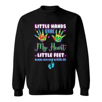 Personalized Grandparents Little Feet Sweatshirt - Thegiftio UK