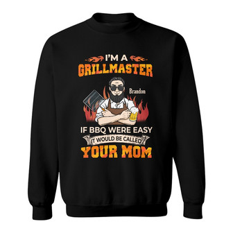 Personalized Grillmaster BBQ Man Sweatshirt - Thegiftio UK