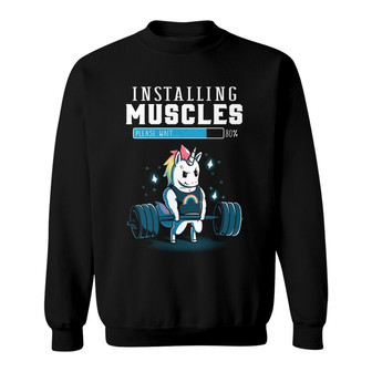 Personalized Gym Unicorn Sweatshirt - Thegiftio UK