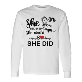 Personalized Gym Women White Long Sleeve Shirt - Thegiftio UK