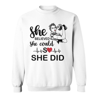 Personalized Gym Women White Sweatshirt - Thegiftio UK
