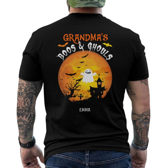 Personalized Halloween Family Back Print T-Shirt - Thegiftio UK