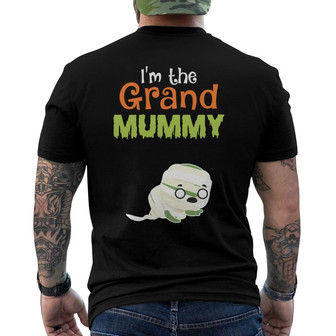 Personalized Halloween Grand Mummy Back Print T-Shirt - Thegiftio UK
