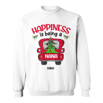 Personalized Happiness Grandma Christmas Sweatshirt - Thegiftio UK