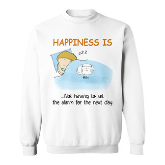 Personalized Happiness Is Cat Sweatshirt - Thegiftio UK