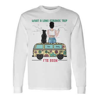 Personalized Hippie Dog Long Sleeve Shirt - Thegiftio UK
