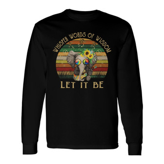 Personalized Hippie Elephant Long Sleeve Shirt - Thegiftio UK