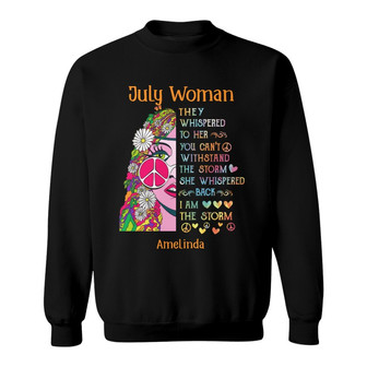 Personalized Hippie Girl Sweatshirt - Thegiftio UK