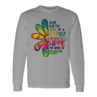 Personalized Hippie White Long Sleeve Shirt - Thegiftio UK