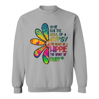 Personalized Hippie White Sweatshirt - Thegiftio UK
