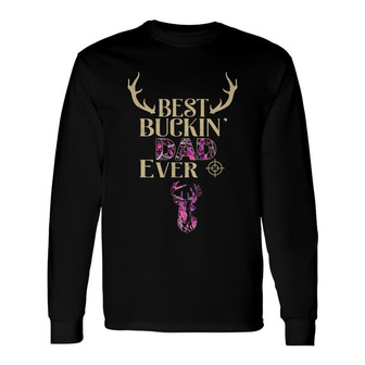 Personalized Hunting Bucking Dad Grandpa Ever Long Sleeve Shirt - Thegiftio UK