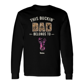 Personalized Hunting Dad Grandpa Belongs To Long Sleeve Shirt - Thegiftio UK