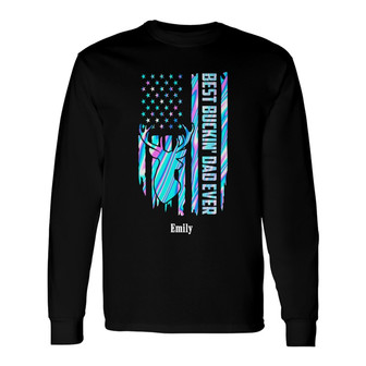 Personalized Hunting Dad Grandpa Long Sleeve Shirt - Thegiftio UK
