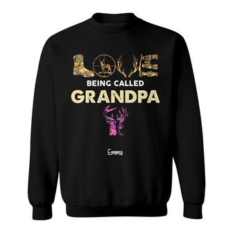 Personalized Hunting Dad Grandpa Sweatshirt - Thegiftio UK