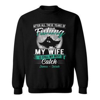 Personalized Husband Wife Fishing Sweatshirt - Thegiftio UK