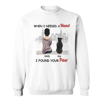 Personalized I Found Your Paws Dog Sweatshirt - Thegiftio UK