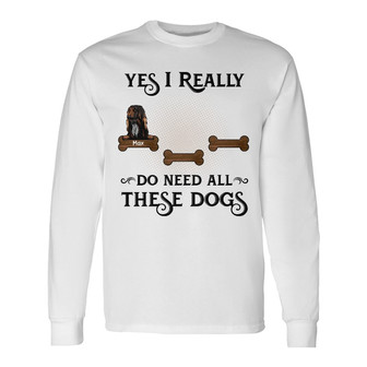 Personalized I Need All These Dogs Long Sleeve Shirt - Thegiftio UK