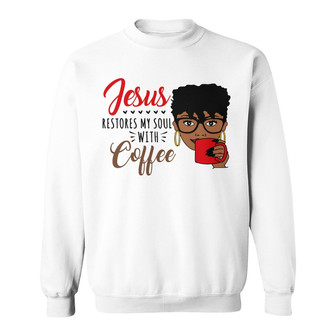 Personalized Jesus Melanin Women White Sweatshirt - Thegiftio UK
