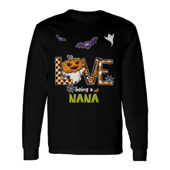 Personalized Key Halloween Mom Grandma Long Sleeve Shirt - Thegiftio UK