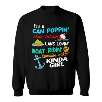 Personalized Lake Fishing Kinda Girl Sweatshirt - Thegiftio UK