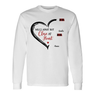 Personalized Long Distance Family Long Sleeve Shirt - Thegiftio UK