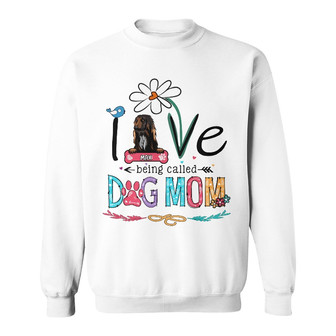 Personalized Love Being Called Dog Mom Sweatshirt - Thegiftio UK