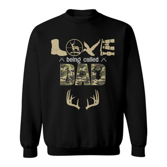 Personalized Love Being Dad Grandpa Hunting Sweatshirt - Thegiftio UK