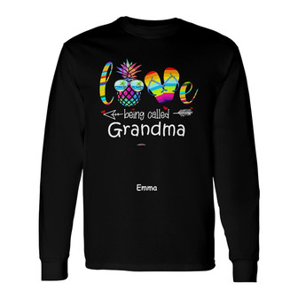 Personalized Love Being Mom Grandma Long Sleeve Shirt - Thegiftio UK