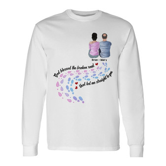Personalized Love Couple God Blessed Husband Wife Long Sleeve Shirt - Thegiftio UK
