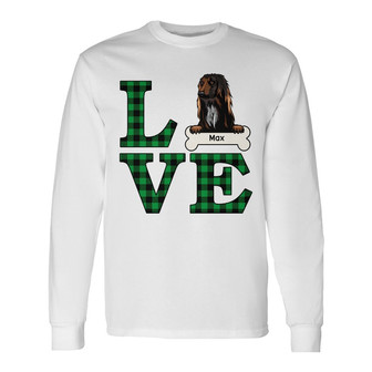 Personalized Love Dog Long Sleeve Shirt - Thegiftio UK
