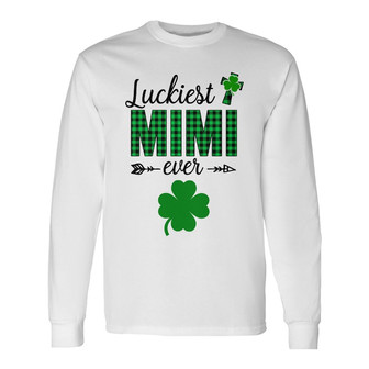 Personalized Luckiest Grandma Ever Long Sleeve Shirt - Thegiftio UK