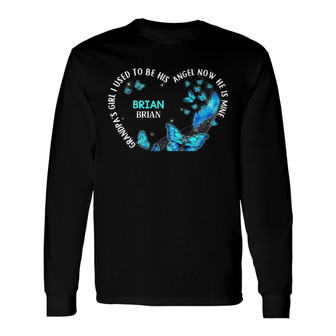 Personalized Memorial Angel Dad Grandpa Long Sleeve Shirt - Thegiftio UK