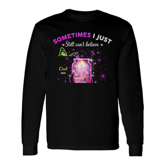 Personalized Memorial Butterfly Mom Dad Long Sleeve Shirt - Thegiftio UK