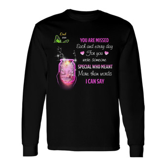 Personalized Memorial Butterfly Mom Dad Long Sleeve Shirt - Thegiftio UK