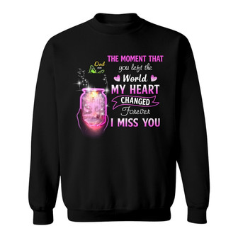 Personalized Memorial Butterfly Mom Dad Sweatshirt - Thegiftio UK