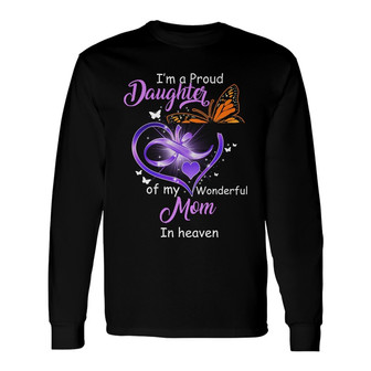 Personalized Memorial Mom Dad In Heaven Long Sleeve Shirt - Thegiftio UK