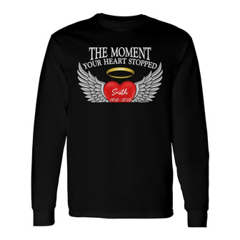 Personalized Memorial Mom Dad My Heart Changed Forever Long Sleeve Shirt - Thegiftio UK