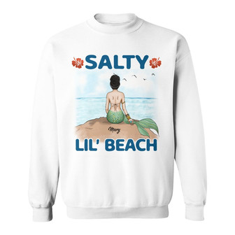 Personalized Mermaid Friends Salty Beach Sweatshirt - Thegiftio UK
