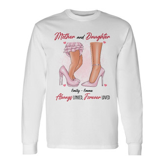 Personalized Mom And Daughter Forever Loved Long Sleeve Shirt - Thegiftio UK