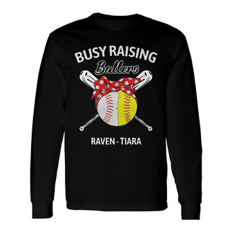 Personalized Mom Baseball Softball Long Sleeve Shirt - Thegiftio UK