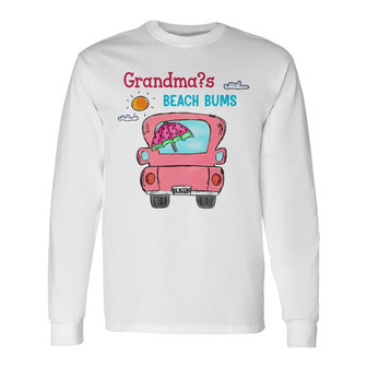 Personalized Mom Grandma Beach Long Sleeve Shirt - Thegiftio UK