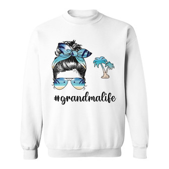 Personalized Mom Grandma Beach Sweatshirt - Thegiftio UK