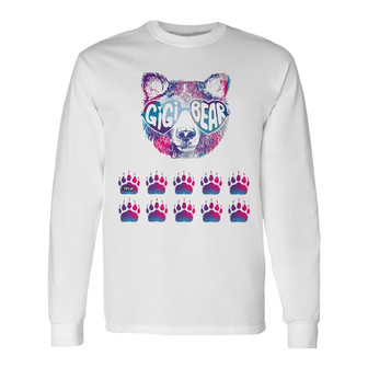 Personalized Mom Grandma Bear Long Sleeve Shirt - Thegiftio UK