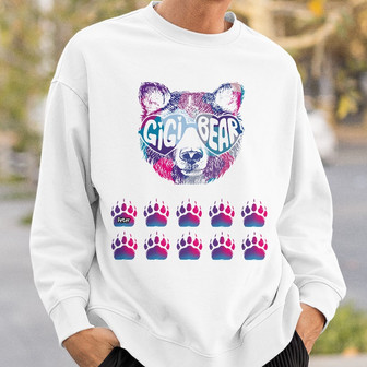 Personalized Mom Grandma Bear Sweatshirt - Thegiftio UK
