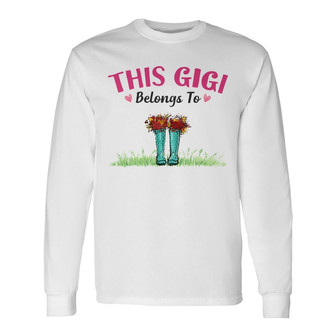 Personalized Mom Grandma Belongs To Boots Long Sleeve Shirt - Thegiftio UK