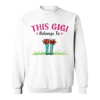 Personalized Mom Grandma Belongs To Boots Sweatshirt - Thegiftio UK