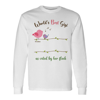 Personalized Mom Grandma Birds Long Sleeve Shirt - Thegiftio UK